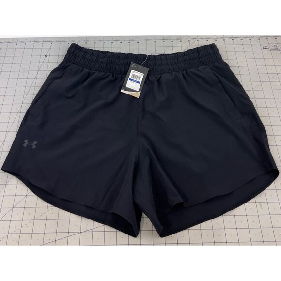 Womens Under Armour Flex Woven Black 5" Shorts XL NWT - Picture 2 of 6
